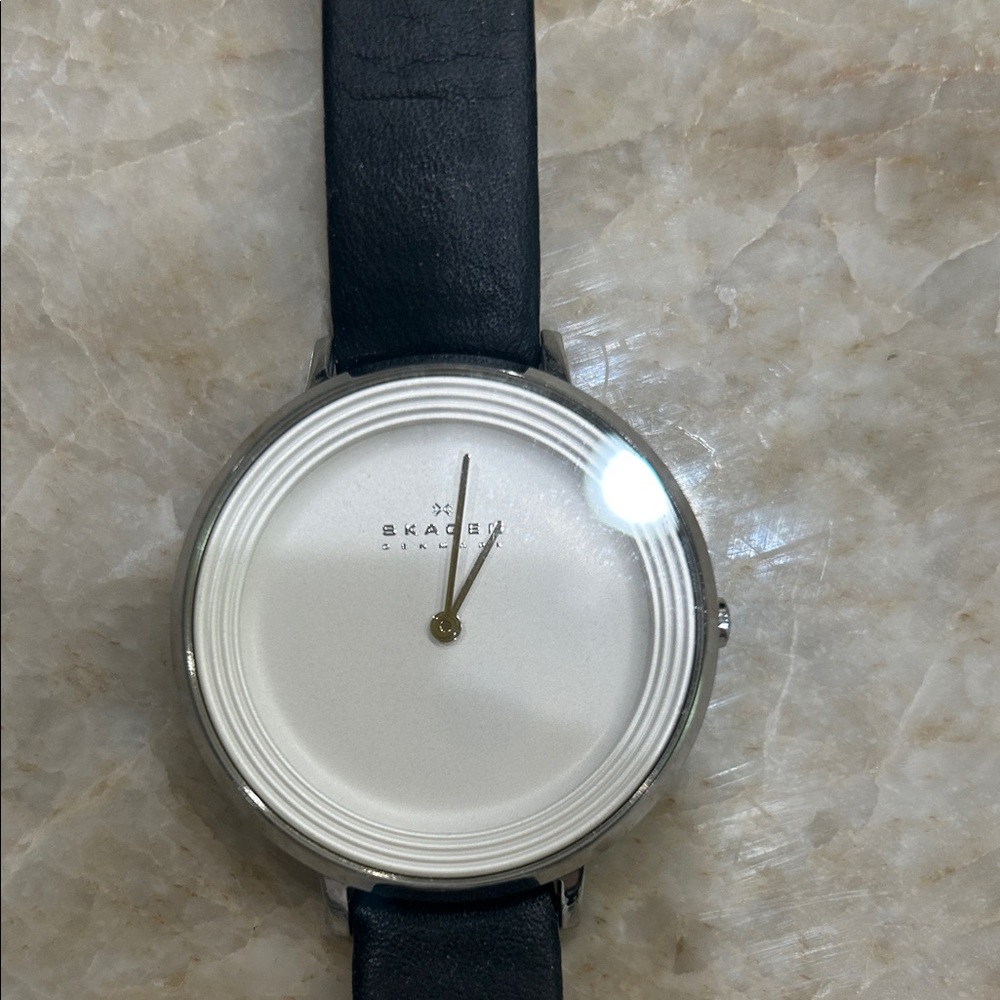 Skagen Ditte Watch with Black  Leather Strap - Picture 3 of 5